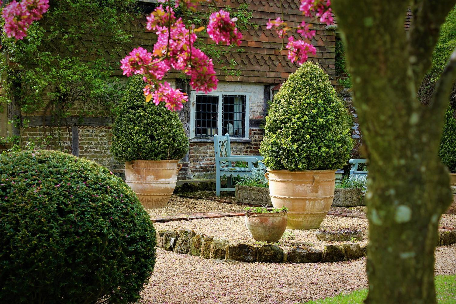 Beautiful Pot in Garden