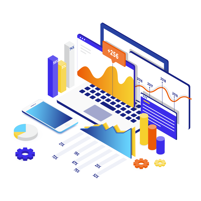 Data stats graphic Image